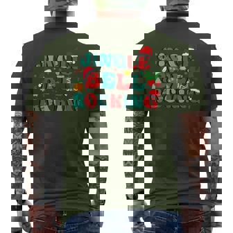 Retro Christmas Jingle Bell Rocking Christmas Men's T-shirt Back Print | Seseable CA