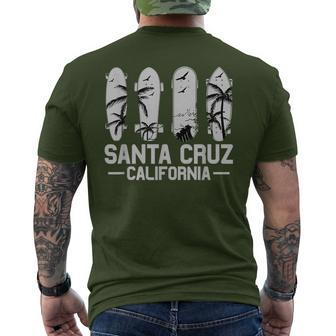 Retro Vintage Skateboard Graphic Santa Cruz Men's T-shirt Back Print - Monsterry DE