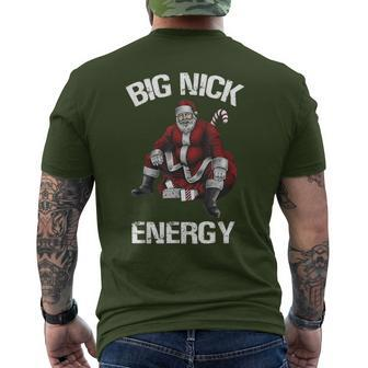 Santa Big Nick Energy Men's T-shirt Back Print - Seseable