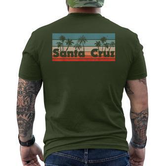 Santa Cruz Ca California 70S 80S Retrointage T-Shirt mit Rückendruck - Geschenkecke