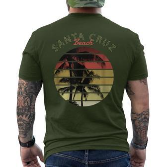 Santa Cruz Ca California Surfer 70S 80S Retro T-Shirt mit Rückendruck - Geschenkecke