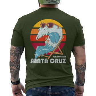 Santa Cruz California Vintage Retro S T-Shirt mit Rückendruck - Seseable