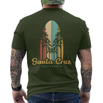 Santa Cruz City California Vintage Retro Men's T-shirt Back Print | Mazezy