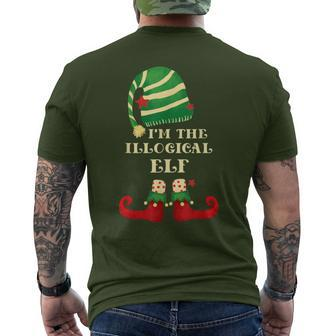 Santa The Illogical Elf Christmas Matching Family Coworker Men's T-shirt Back Print - Monsterry