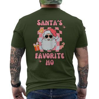 Santas Favorite Ho Inappropriate Christmas Outfit Men's T-shirt Back Print - Monsterry