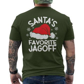 Santa's Favorite Jagoff Slang Pittsburgh Pennsylvania Yinzer Men's T-shirt Back Print - Monsterry AU