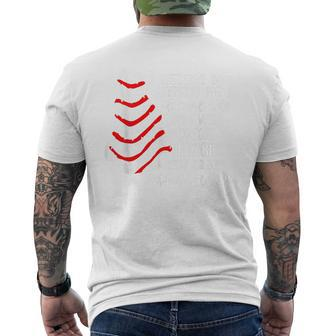 I Would Do Some Sketchy Stuff For A Christmas Tree Cake Men's T-shirt Back Print - Seseable