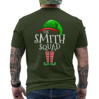Smith Squad Elf Group Matching Family Name Christmas Men's T-shirt Back Print | Seseable CA