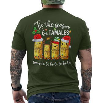 Tis The Season For Tamales Christmas Holiday Mexican Food Men's T-shirt Back Print | Mazezy UK