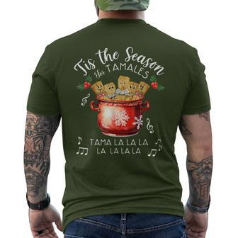 Tis The Season For Tamales Christmas Mexican Food Men's T-shirt Back Print - Monsterry