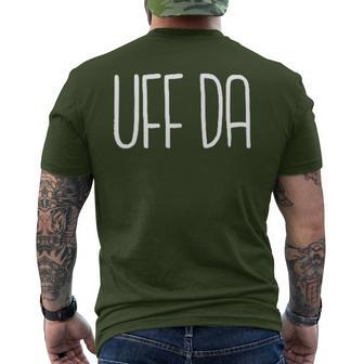 Uff Da Uff Da Xmas Men's T-shirt Back Print - Monsterry