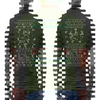 Ugly Christmas Sweaters Merry Goosemas Goose Lover Men's T-shirt Back Print - Thegiftio