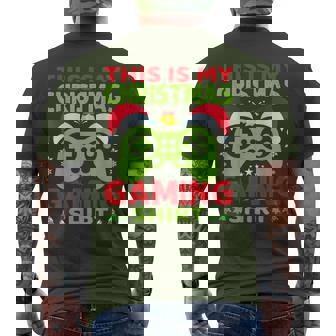 This Is My Video Gaming Christmas Gamer Gaming Xmas Men's T-shirt Back Print - Thegiftio