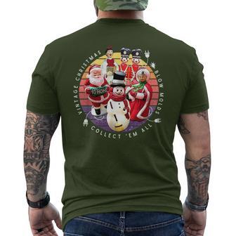 Vintage Christmas Blow Molds Collect Them All Retro Men's T-shirt Back Print - Monsterry AU