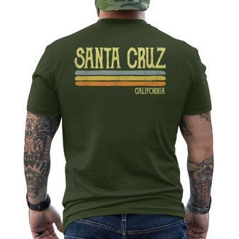 Vintage Santa Cruz California Ca Souvenir Men's T-shirt Back Print - Monsterry