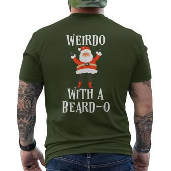 Weirdo With A Beardo Santa Claus Men's T-shirt Back Print - Monsterry AU