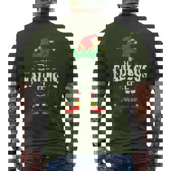 Xmas Fabulous Elf Family Matching Christmas Pajama Men's T-shirt Back Print - Monsterry