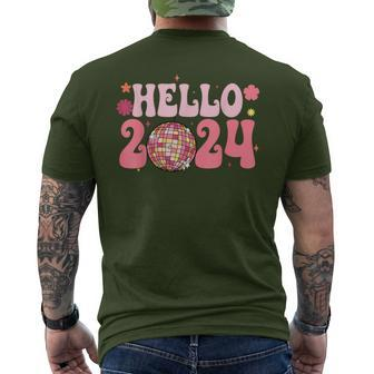 Year End Party Merry Christmas Happy New Year Hello 2024 Men's T-shirt Back Print - Seseable