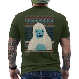 Yeti Monster Bigfoot Sasquatch Snow-Beast Ugly Christmas Fun Men's T-shirt Back Print - Monsterry DE