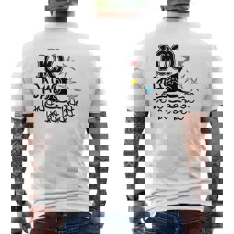 100 Days Shark Happy 100Th Day Of School Idea Mens Back Print T-shirt - Thegiftio
