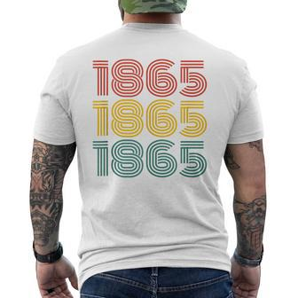 1865 Junenth Retro Embrace Freedom & Heritage Men's T-shirt Back Print - Monsterry AU
