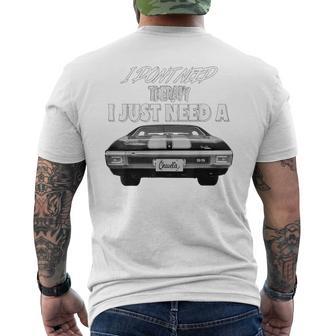 1970 64 65 66 67 68 69 71 72 Chevelle Chevys Ss Muscle Car Men's T-shirt Back Print - Monsterry DE