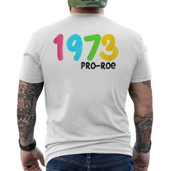 1973 Pro-Roe Protest Rights Men's T-shirt Back Print - Monsterry AU