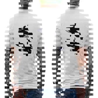 2 Orca Tshirts Mens Back Print T-shirt - Thegiftio UK