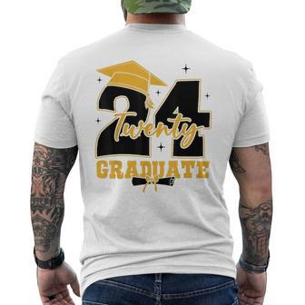 2024 Graduate Class Of 2024 Senior High School Graduation Men's T-shirt Back Print - Monsterry