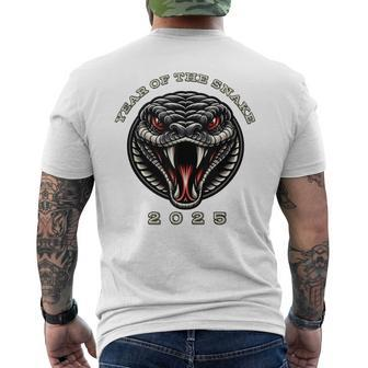 2025 Year Of The Snake Chinese New Year Zodiac Snake Men's T-shirt Back Print | Mazezy UK