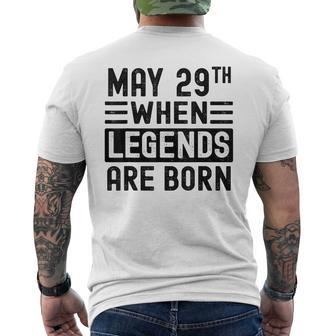 29 Mai Geburtstag 29 Mai Geburtstagsgeschenk T-Shirt mit Rückendruck - Geschenkecke