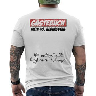 40 Geburtstag Mann Frau 40 Jahre 1984 Deko Lustig Geschenk T-Shirt mit Rückendruck - Seseable
