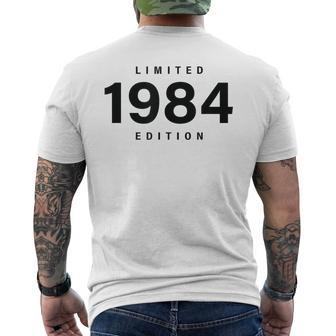 40 Year Old 1984 Limited Edition 40Th Birthday Men's T-shirt Back Print - Monsterry DE