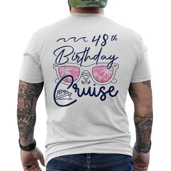 48Th Birthday Cruise Squad 2024 Matching Party Family Men's T-shirt Back Print - Seseable