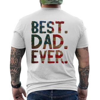 4Th Of July Father's Day Dad Usa Best Dad Ever Mens Back Print T-shirt | Mazezy