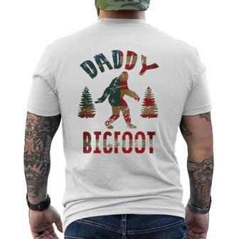 4Th Of July Father's Day Dad Daddy Bigfoot Mens Back Print T-shirt | Mazezy
