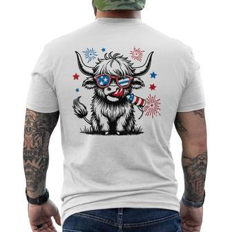 4Th July Heifer Men's T-shirt Back Print - Monsterry