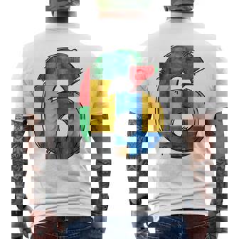 6 Years Old Blocks Building 6Th Birthday Boy Master Builder Men's T-shirt Back Print | Seseable UK