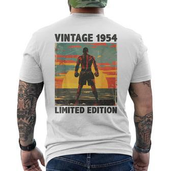 70 Years Old Vintage 1954 Boxing Lover 70Th Birthday Men's T-shirt Back Print - Monsterry DE