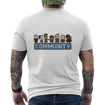 8-Bit Community Mens Back Print T-shirt - Thegiftio UK