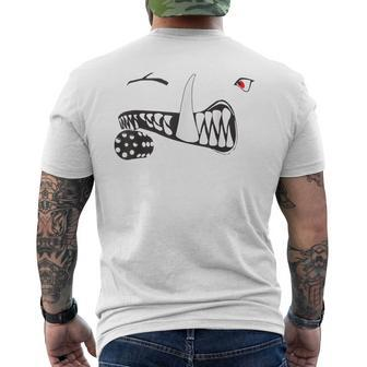That A-10 Warthog Smile Military Aircraft Men's T-shirt Back Print - Monsterry