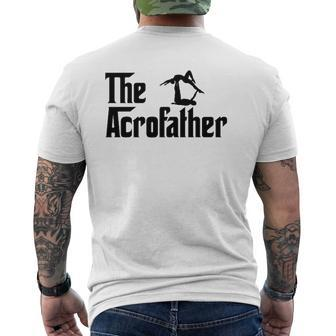 The Acroyoga Father Cool Acro Yoga Mens Back Print T-shirt | Mazezy