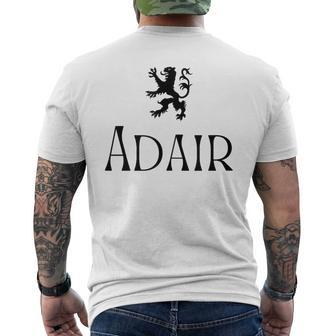 Adair Clan Scottish Family Name Scotland Heraldry Men's T-shirt Back Print - Seseable