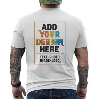 Add Your Here Mens Back Print T-shirt - Thegiftio UK