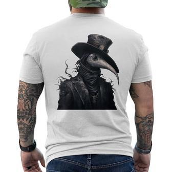 Aesthetic Plague Doctor Men's T-shirt Back Print - Thegiftio UK