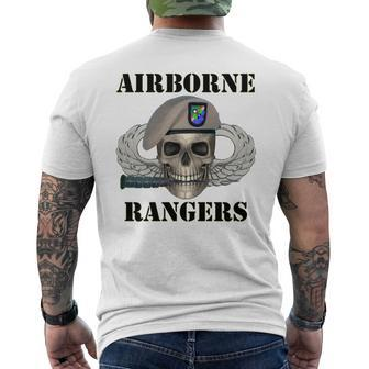 Airborne Rangers Army Vets Of Ft Benning Rangers Mens Back Print T-shirt - Thegiftio UK