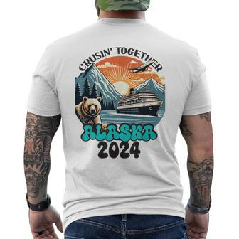 Alaska Cruise 2024 Family And Friends Matching Group Trip Men's T-shirt Back Print - Monsterry