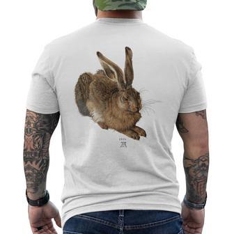 Albrecht Durer Young Rabbit Gray S T-Shirt mit Rückendruck - Seseable