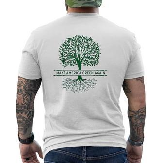 Make America Green Again Mens Back Print T-shirt - Thegiftio UK