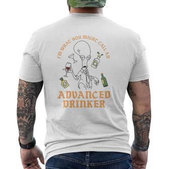 American Dad Advanced Drinker Mens Back Print T-shirt | Mazezy